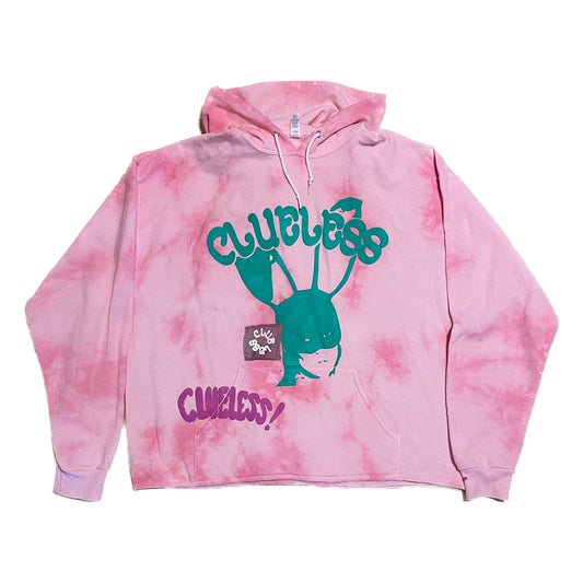 BUNNY HOODIE (PINK DYED)